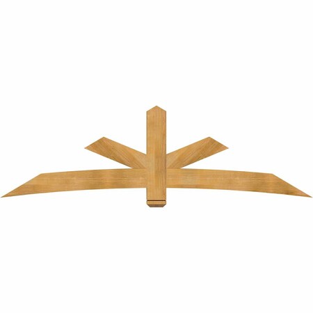 Ekena Millwork Alberta Rough Sawn Timber Gable Bracket, Western Red Cedar, 96"W x 28"H x 4"D x 6"F, 7/12 Pitch GBW096X28X0406ALB00RWR